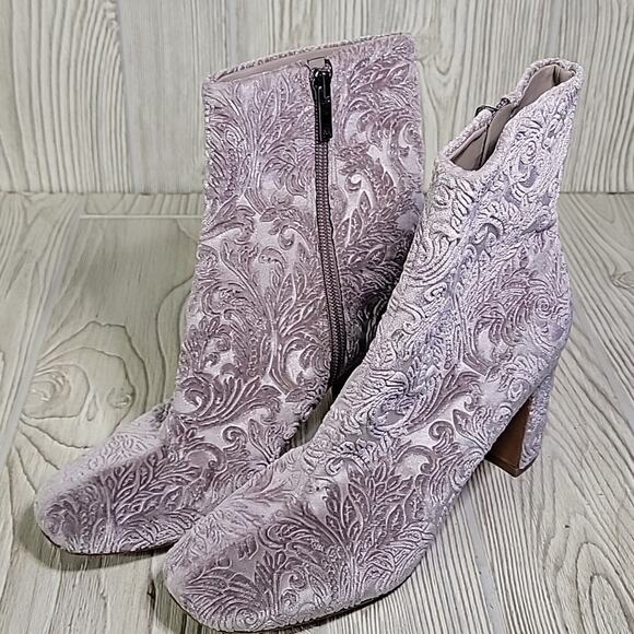 Marc Fisher Gray Comfort Grazie Square Toe Block Heel Ankl Boots Womens 6 - Picture 11 of 13